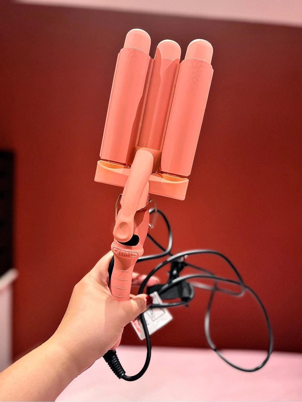 Pink 3-Barrel Hair Waver